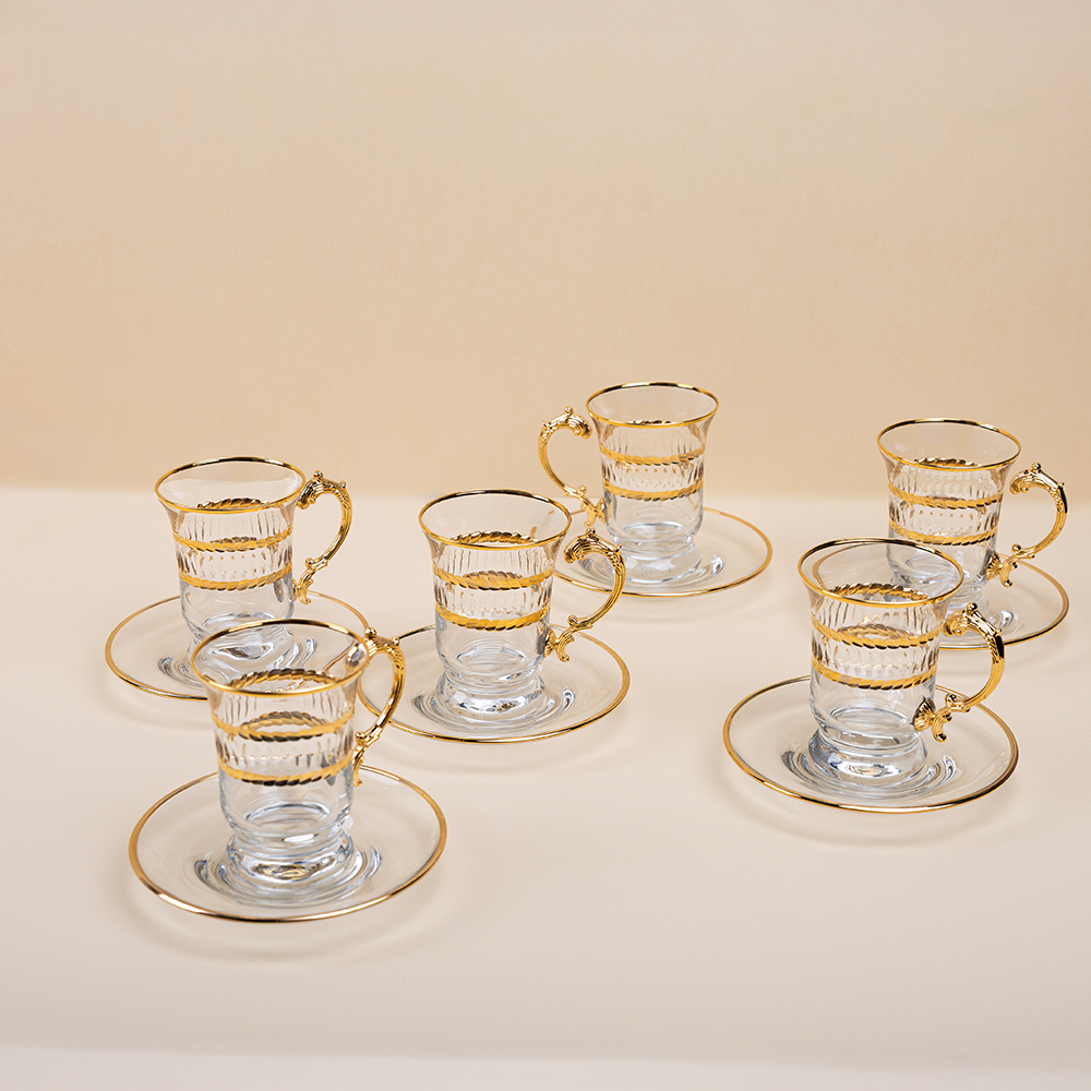 Luxury Tea Cup Set - 12pcs