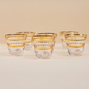 Golden Line Arabic Coffee Set - 6pcs