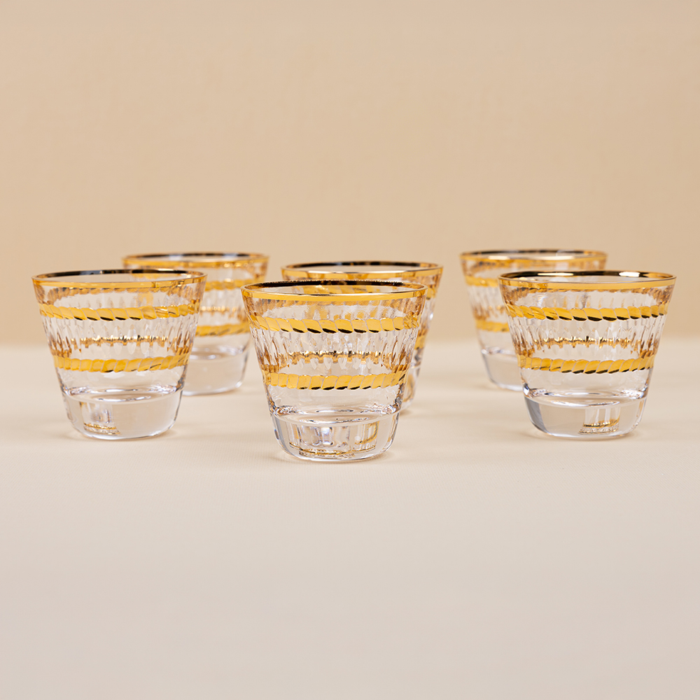 Royal Gold Arabic Coffee Set - 6pcs