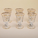 Royal Gold Stemware Glass Set - 6pcs
