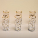 Royal Gold Tall Water Glass Set - 6pcs