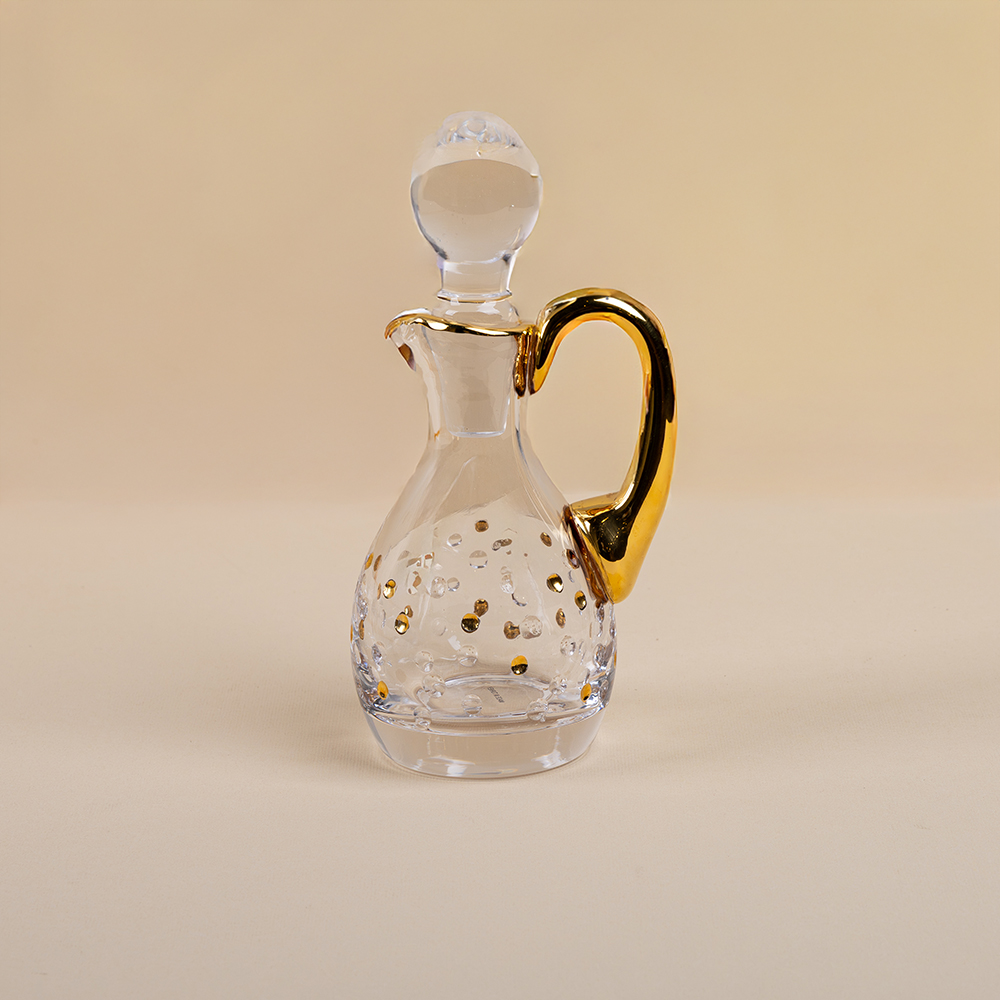 Royal Gold Parfum Bottle with Glass Handle