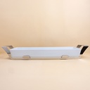 Porcelain Serving Dish with Stainless Steel Holder - 54x17cm