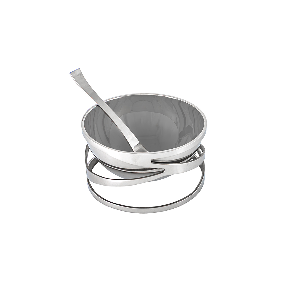 Trama Stainless Steel l Desert Bowl W/ Spoon