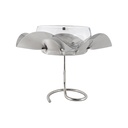 ماعون تقديم فيوري صغير مع غطاء زجاج