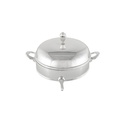 Silver Round Food Warmer - 2.36L