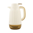 Vacuum Jug Deco with Inner Glass  - 1L - White Amber