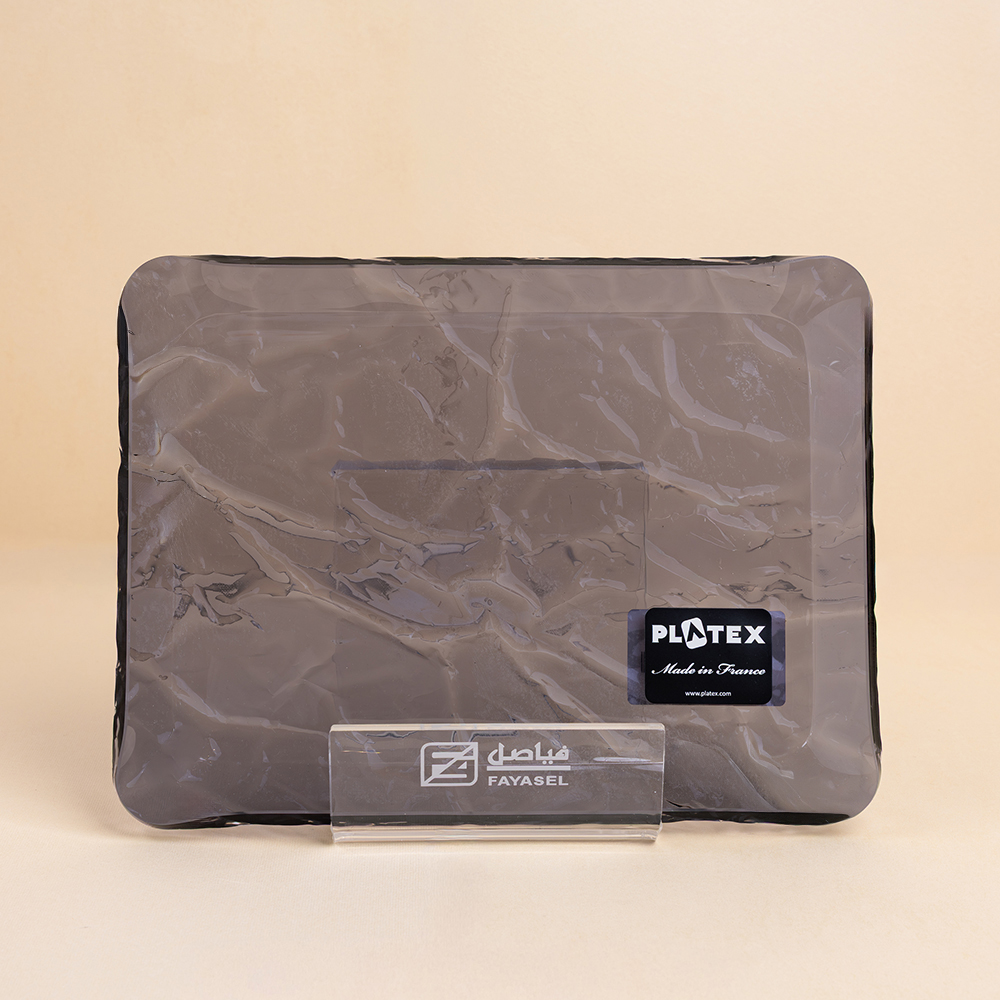 صينية تقديم اكريليك بيرل بلاك - 24×18 سم