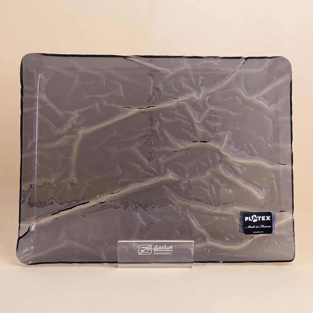 صينية تقديم اكريليك بيرل بلاك - 37×28 سم