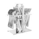 طقم أدوات مائدة مع حامل - 30 قطعة<br>