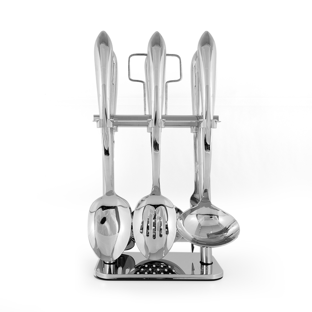 Serving Spoon Set with Stand - 7pcs