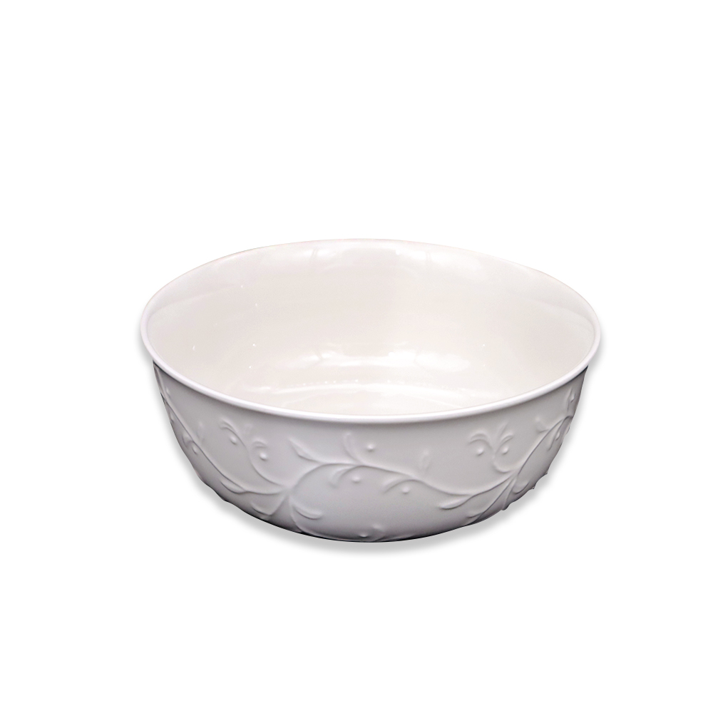 Flower Leaves Pattern Salad Bowl