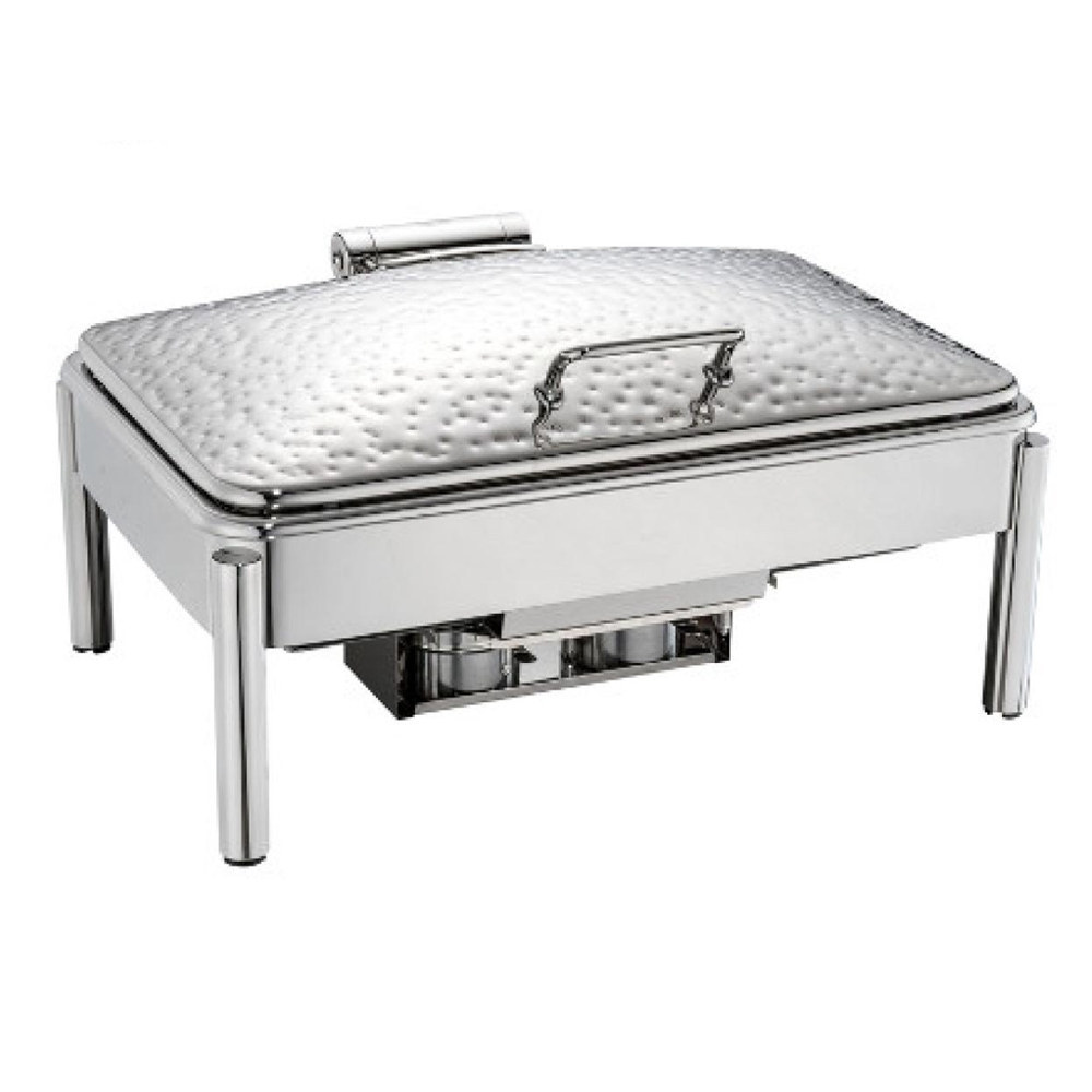 Rectangular Gold Chafing Dish with Mechanical Damping - 9L