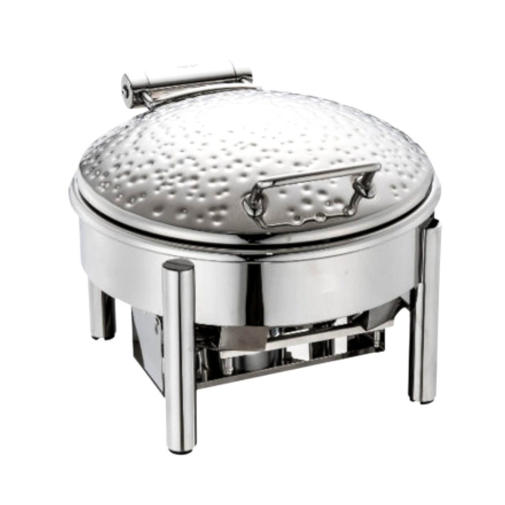 Round Chafing Dish with Mechanical Damping - 4L