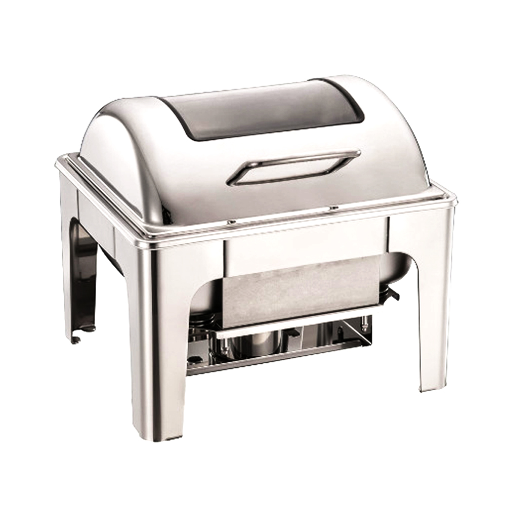 Square Chafing Dish with Mechanical Damping - 6L