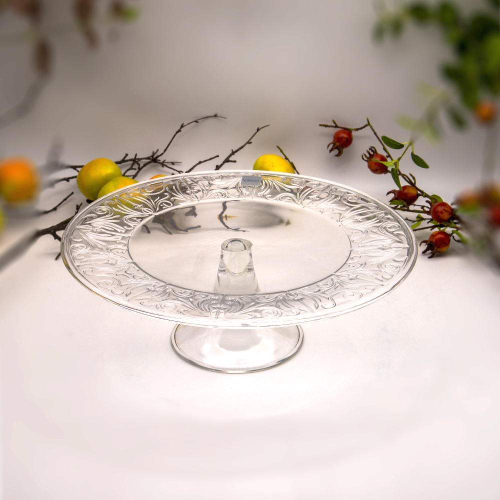 حامل كيك بقاعدة بيرانو شفاف