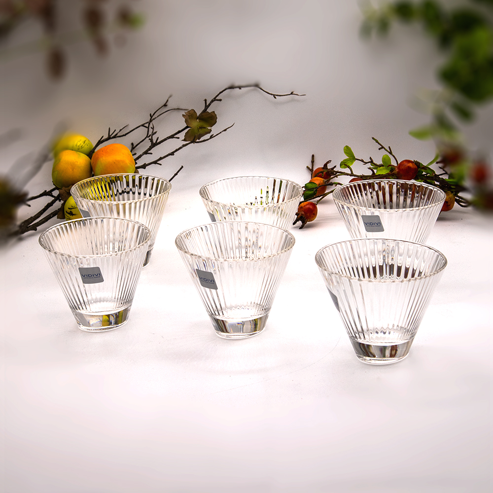 طقم سلطانيات ديفا بنقوش خطوط - 6 قطع