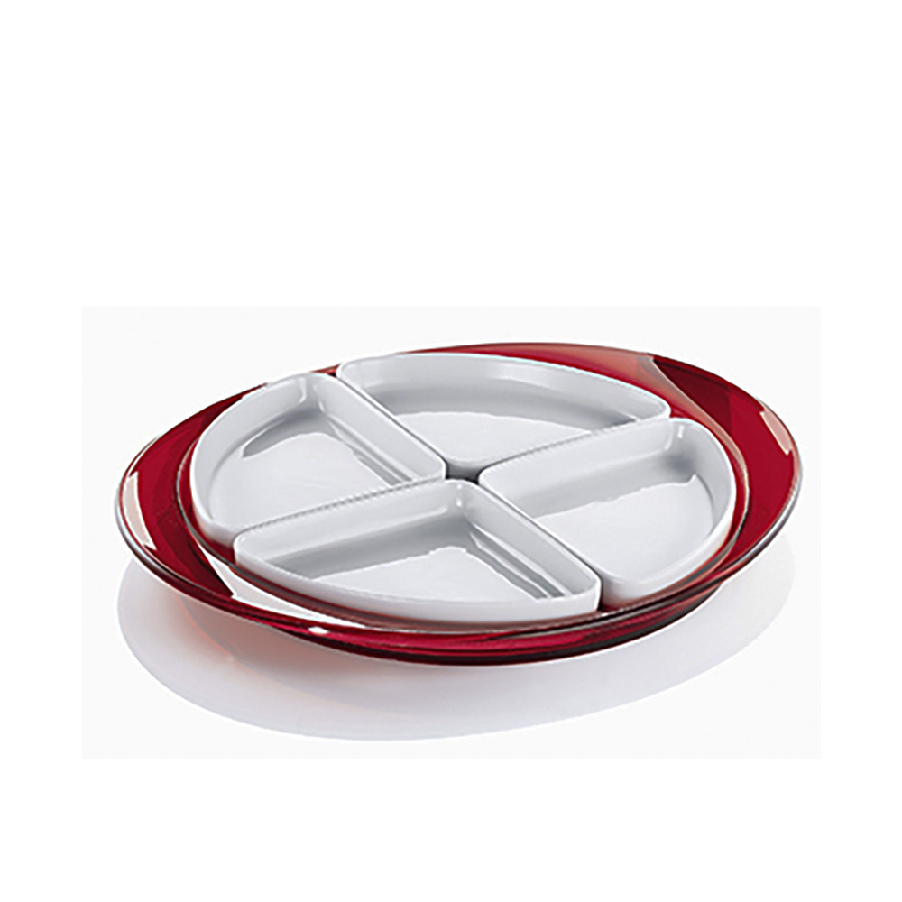 Feeling Hors D'Oeuvre Tray - Red