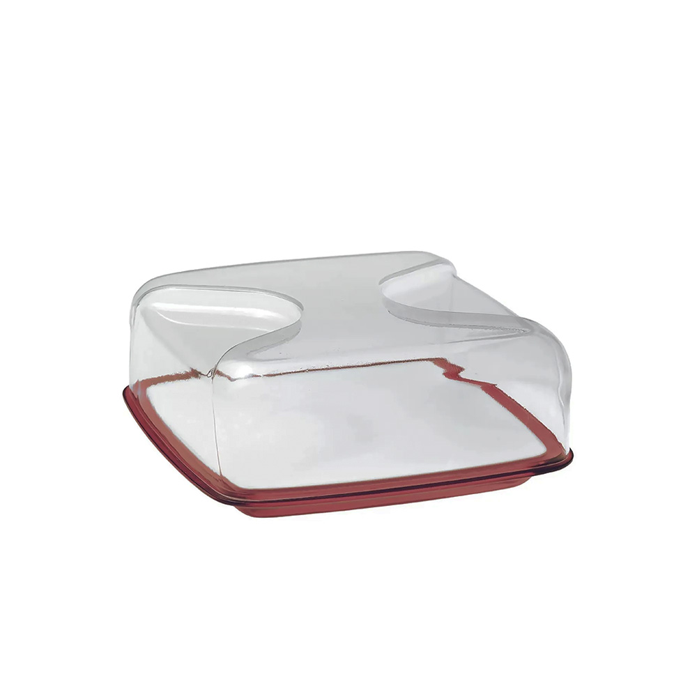 Square Cheese Dish Bolli - Red