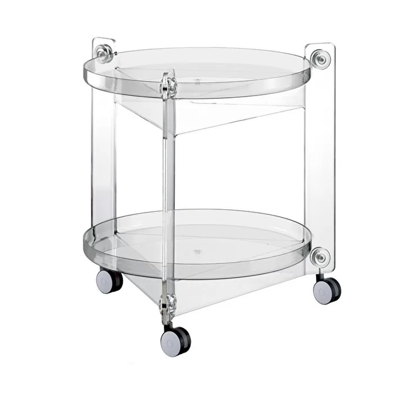 Massoni Round Trolley - Clear