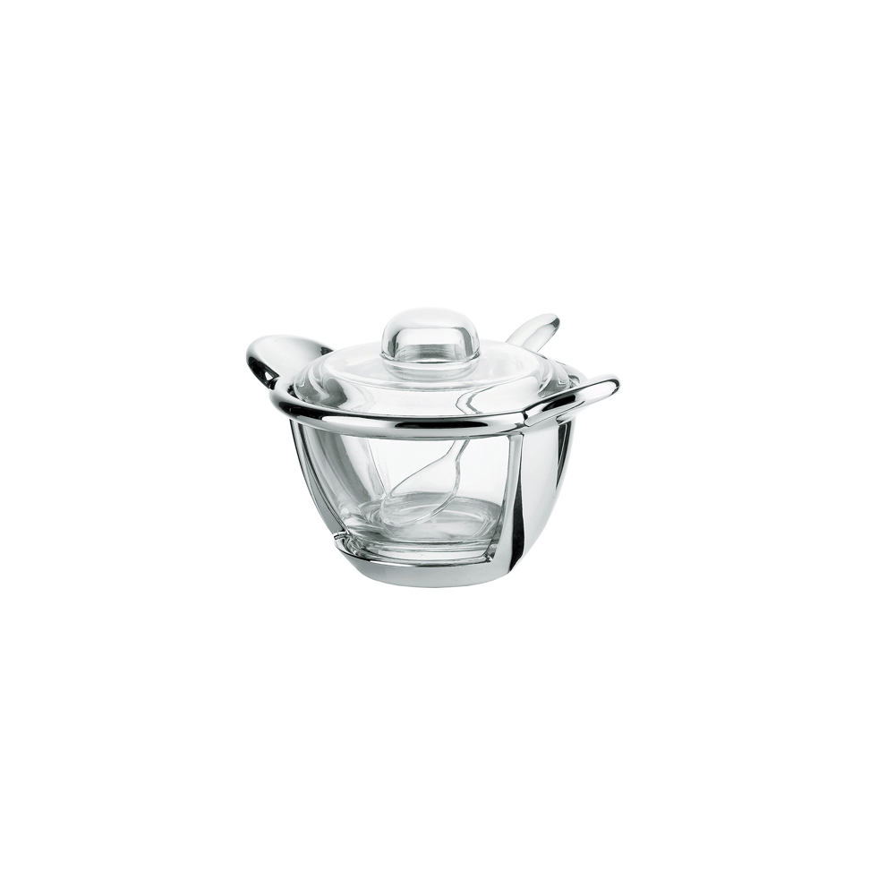 Bolli Cheese Server/Sugar Bowl with Spoon - Clear