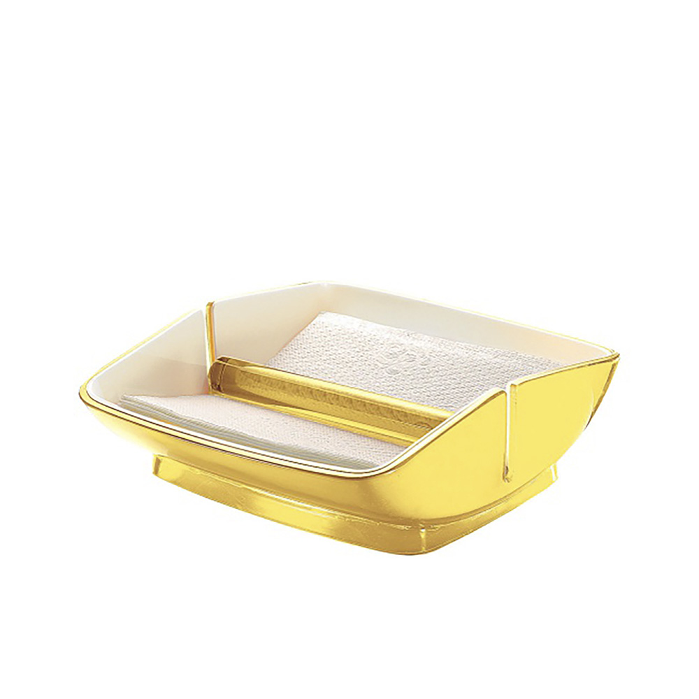 حامل مناديل طاولة فينتاج - اصفر