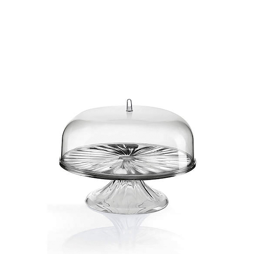 ستاند كيك مع غطاء قبة 27 سم