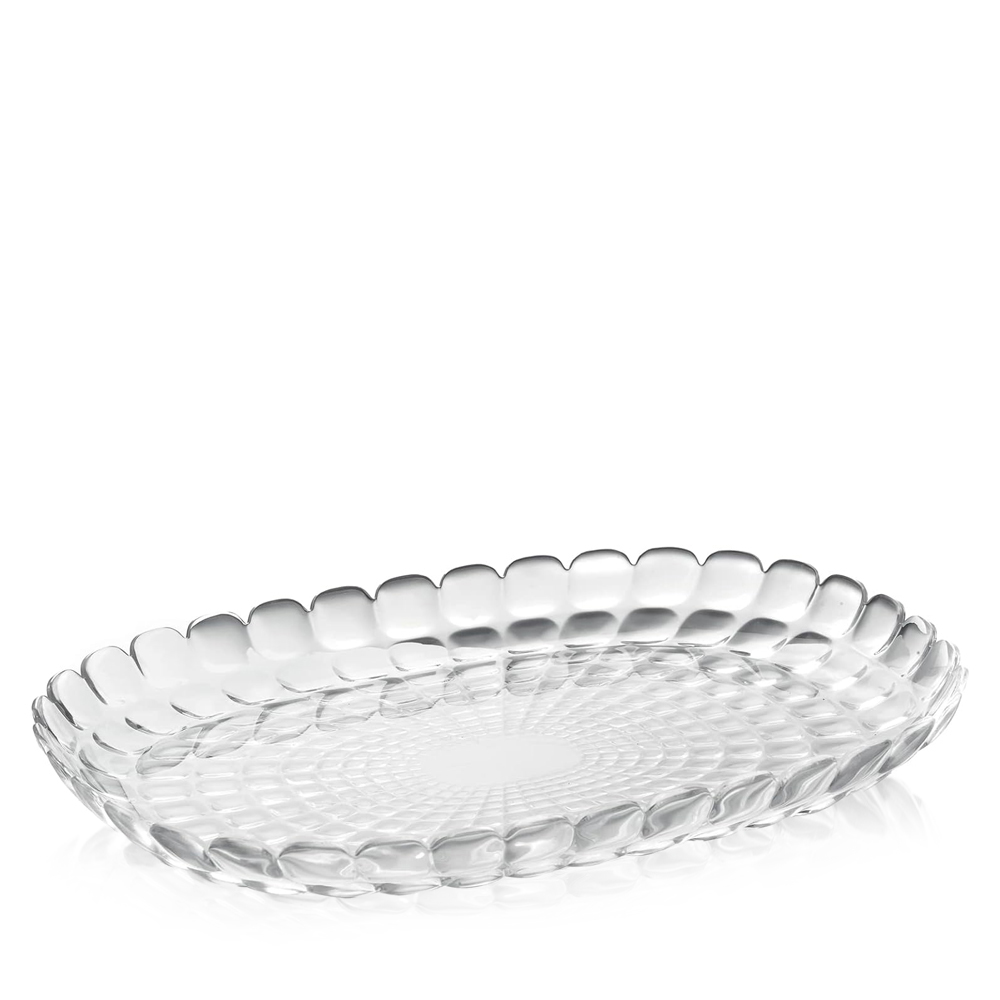 Tiffany Medium Oval Tray - Transparent Clear 