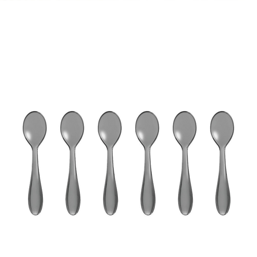 Feeling Set of 6 Teaspoons - Sky Gray