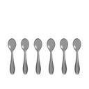 Feeling Set of 6 Teaspoons - Sky Gray