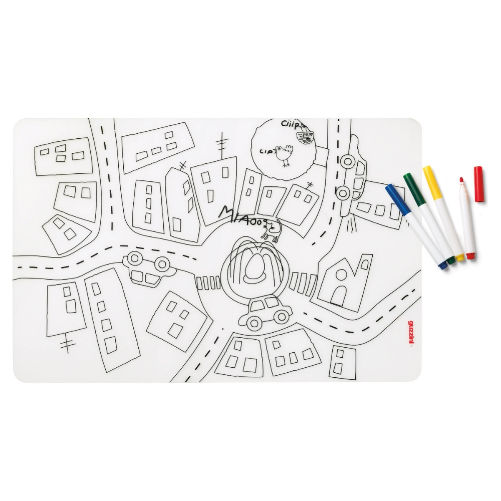 Bimbi Placemat with 4 markers