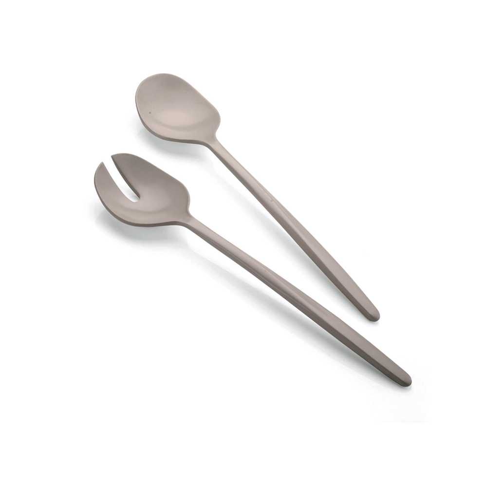 Tierra Salad Servers - Taupe