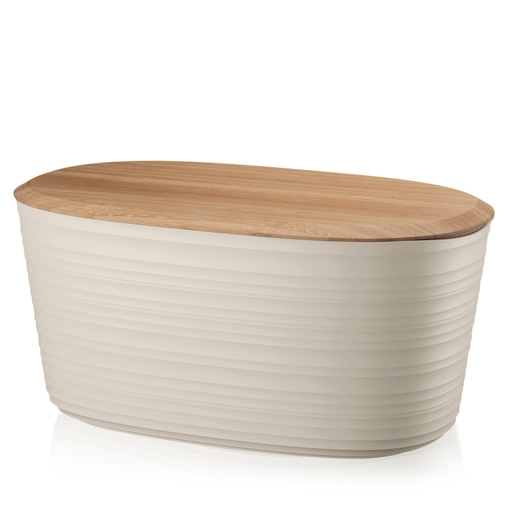 Large Tierra Bread Box With Lid - Clay