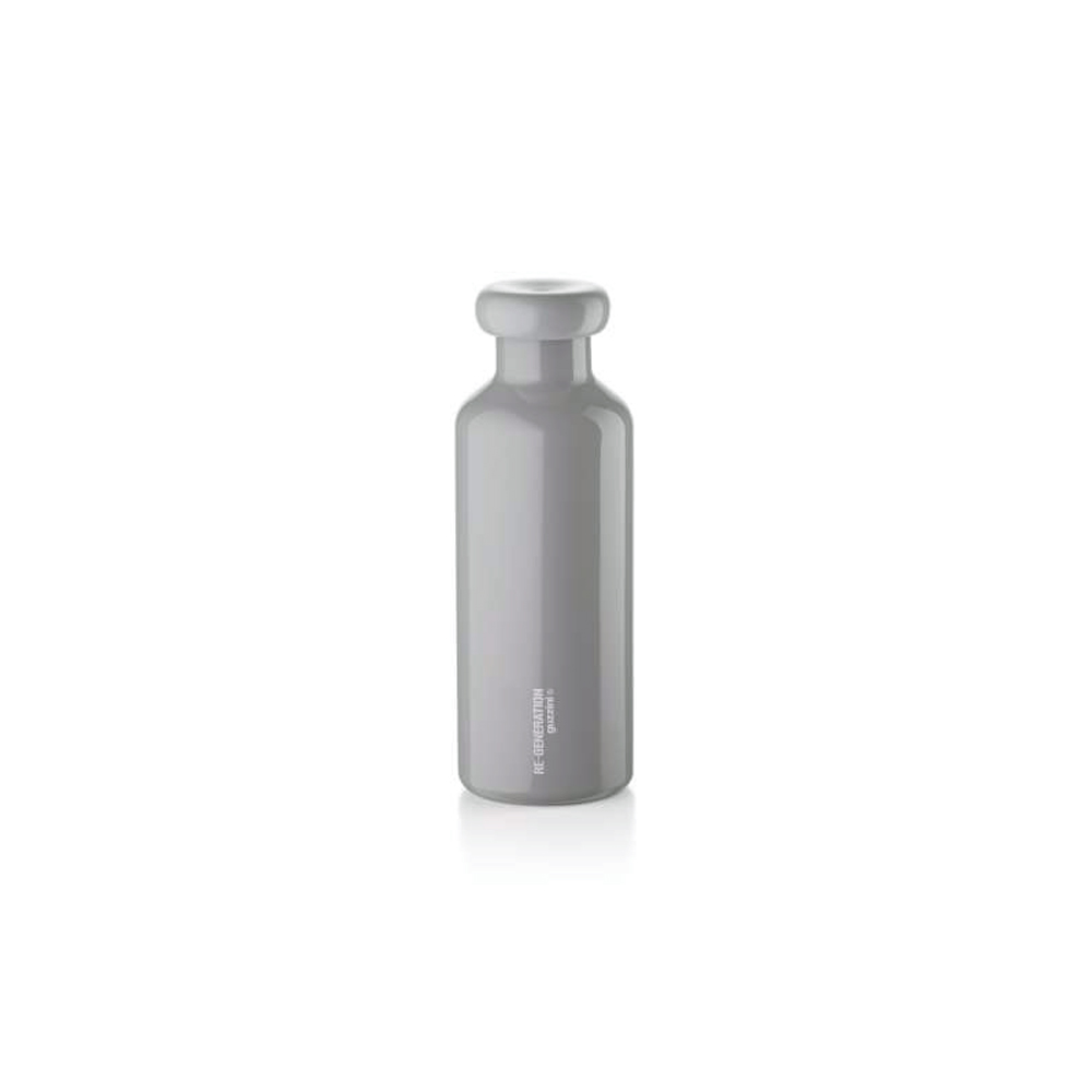 Water Bottle with Lid 600ml - Grey