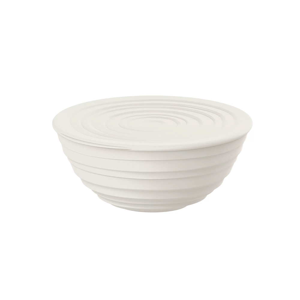 Tierra Bowl With Lid - White - M