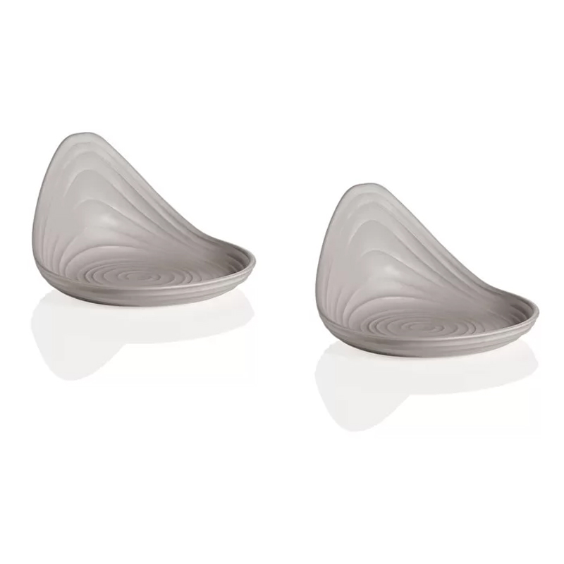 Taupe Snack Dish Set - 2pcs