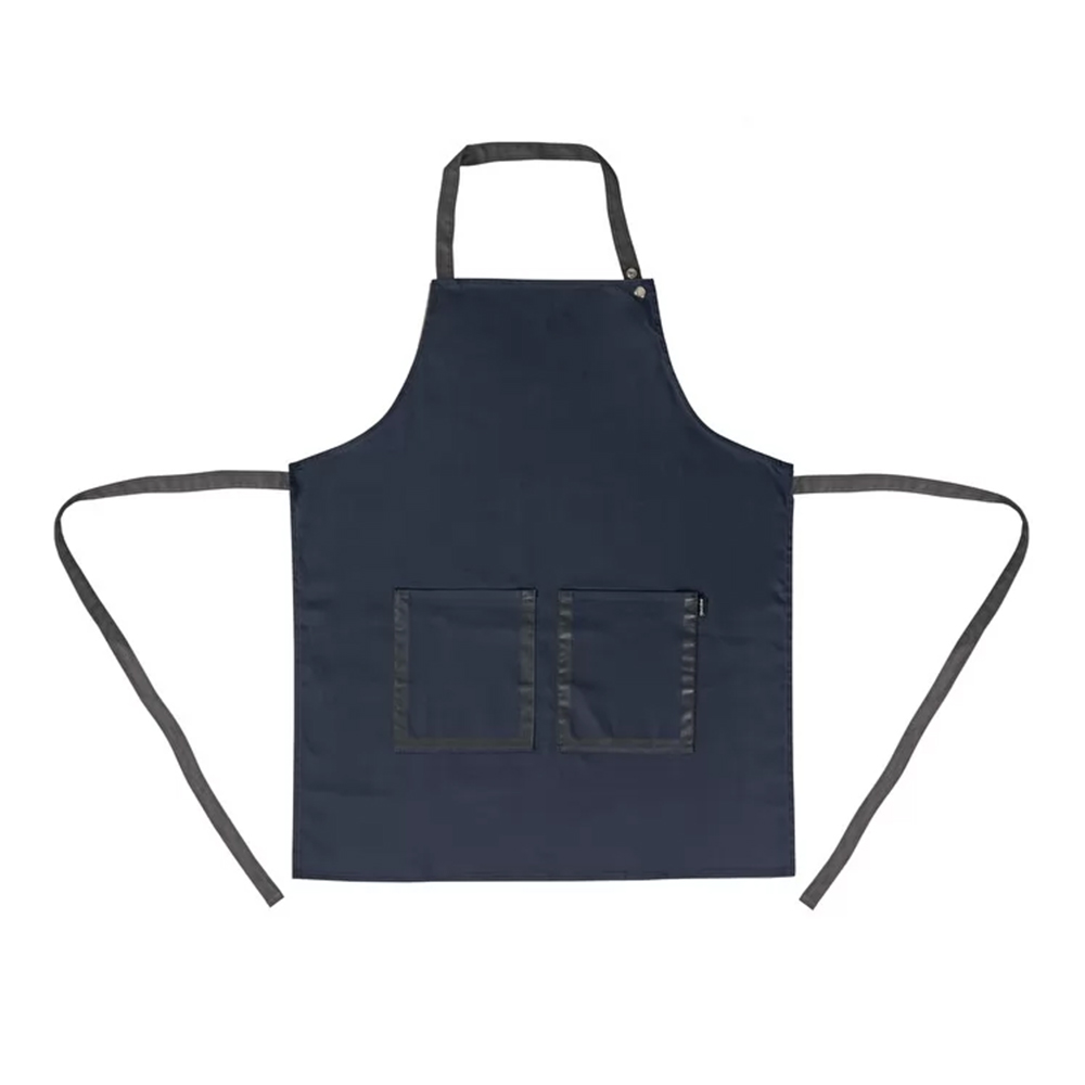 Natural Style Bib Apron Navy Blue