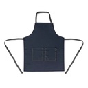 Natural Style Bib Apron Navy Blue