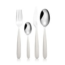 Just Cutlery Set - 24 Pieces - White