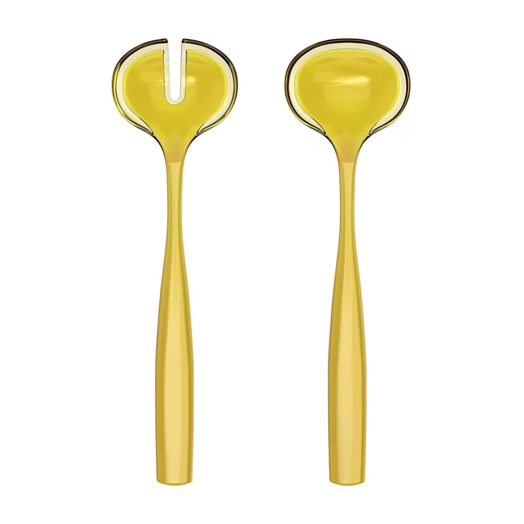 Dolcevita 28cm Salad Servers Plastic - Amber
