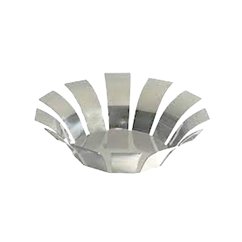 Stainless Steel Sun Oval Fruit Bowl - 33 x 31 cm