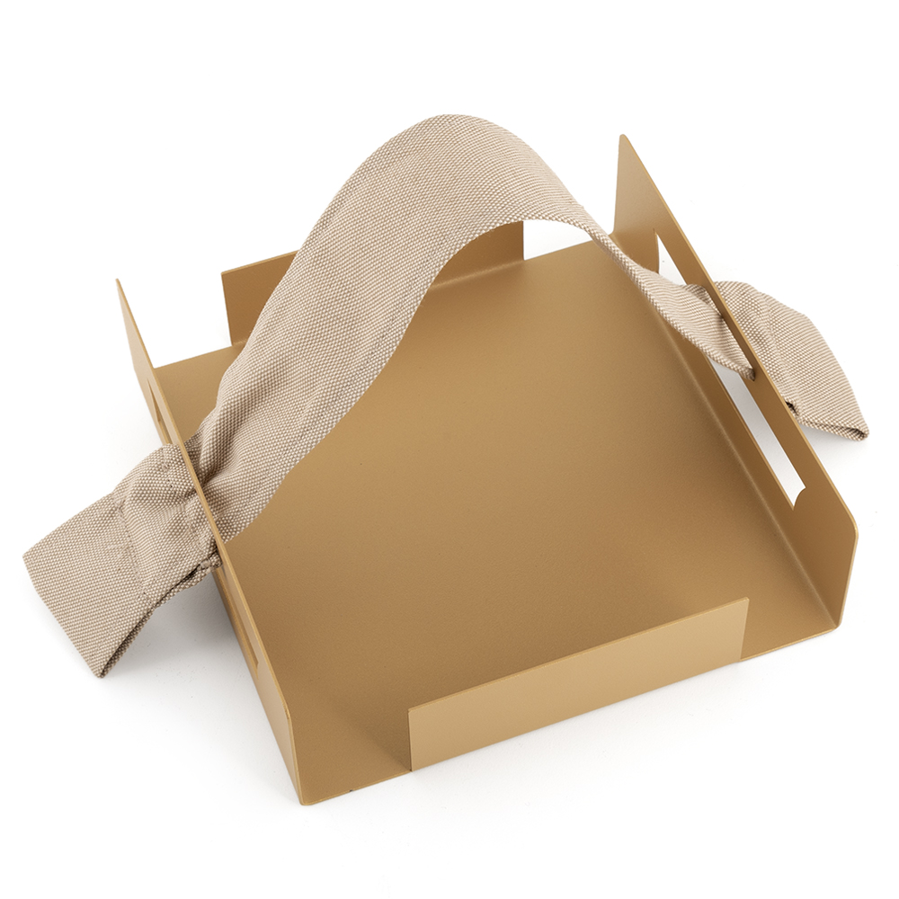 صحن تقديم فاكهة ستانلس ستيل - 23×23سم