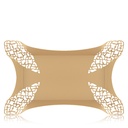Cutout Edges Rectangular Tray - Matte Gold