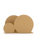 حامل مناديل السفرة بتصميم دوائر متعددة - ذهبي مطفي