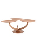 Rotating Dessert Stand with 3 Plates - Rose Gold