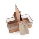 Cheese Holder 17x8.4cm - Matt Rose Gold