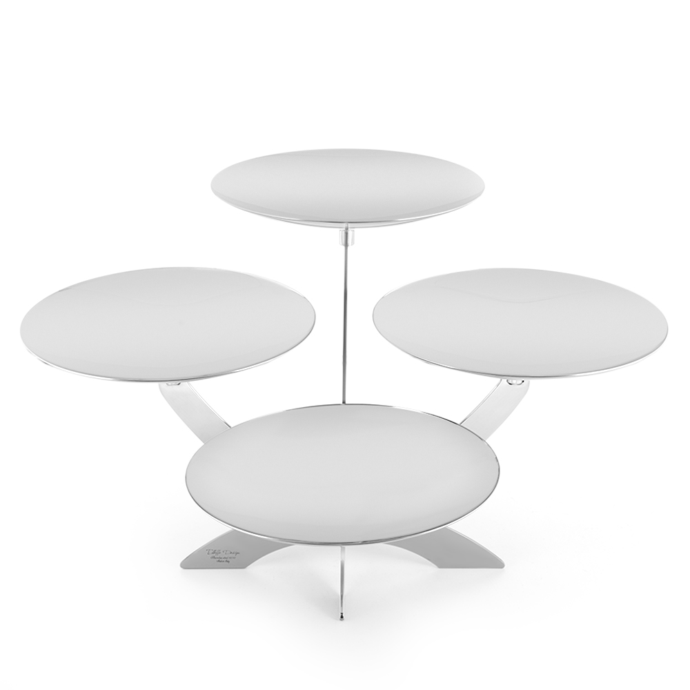 Stand with 4 Curved Plates 