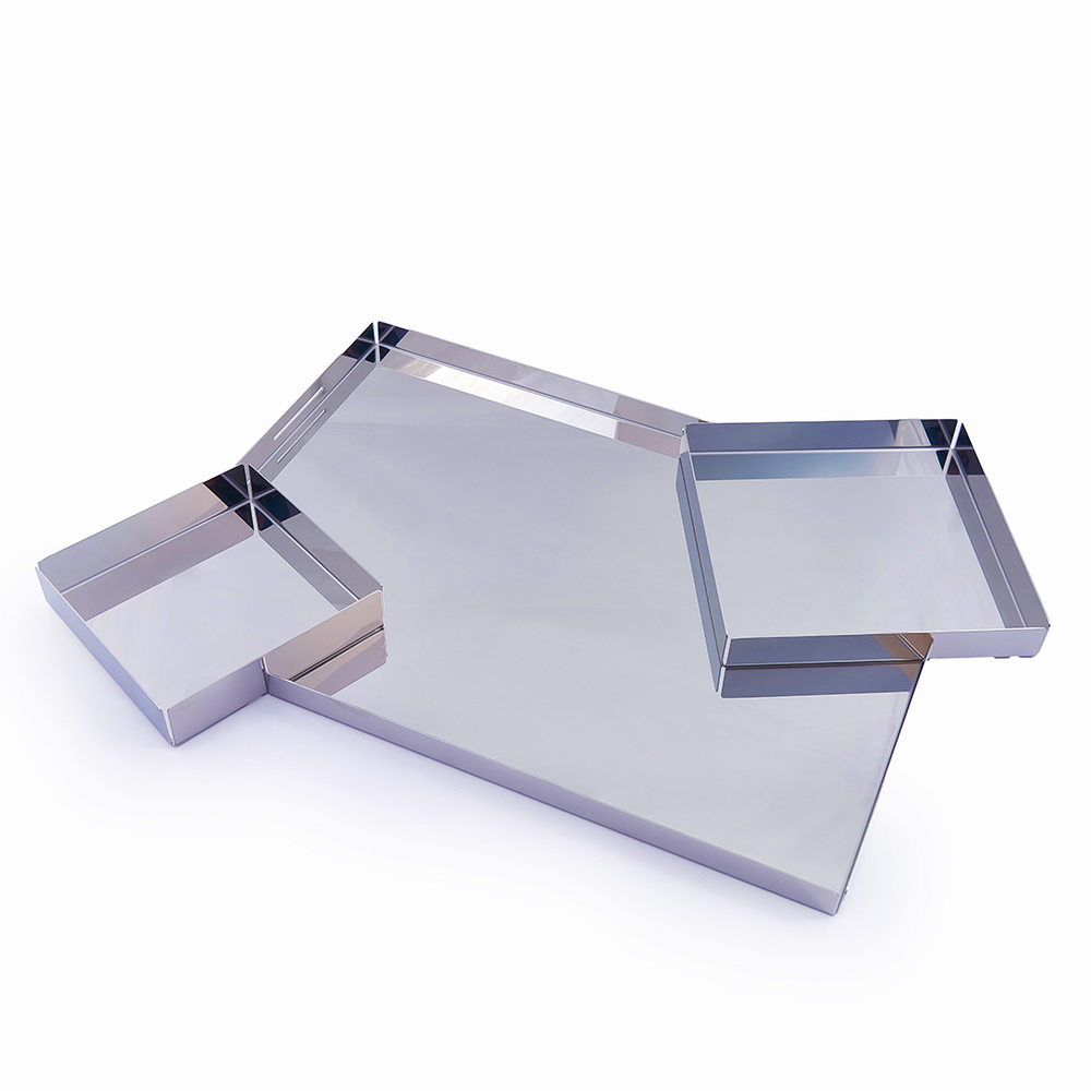 18/10 Stainless Steel Tray - 3in1 - 54x42 H.cm