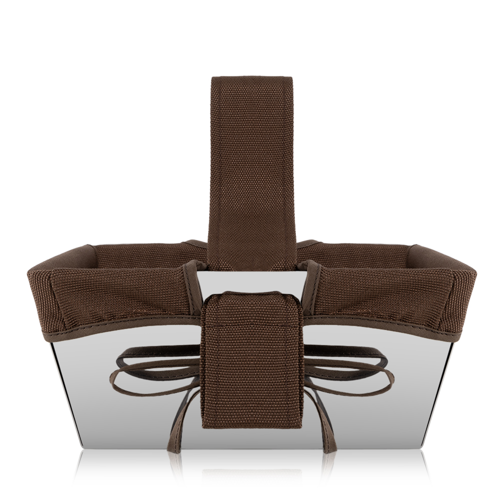 Stainless Steel Bread Basket - Brown 