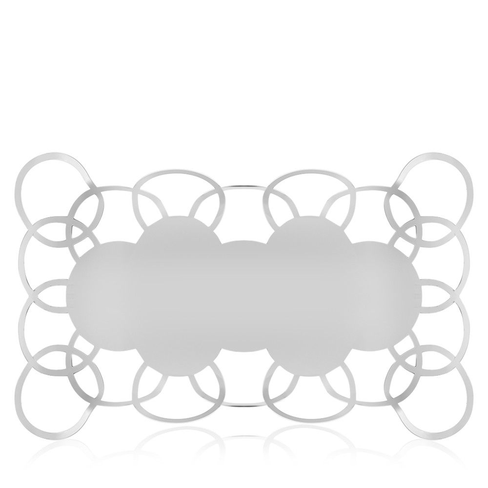 صينية ستانلس ستيل مربعة